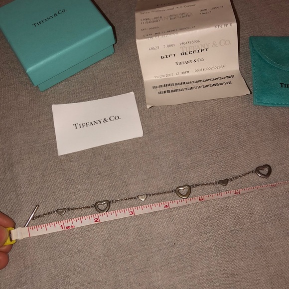 Tiffany & Co. multi heart toggle silver bracelet - Picture 8 of 8